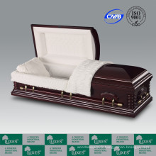 Style américain populaire placage cercueil cercueil pour enterrement